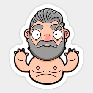 Hot Silver Daddy Sticker